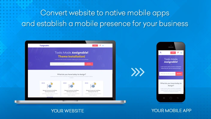 Web to Android App Solution